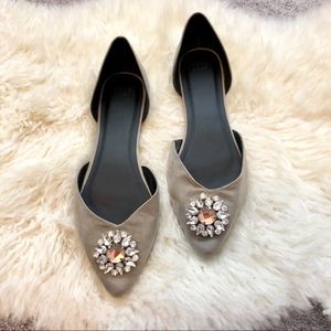 ASOS • Pointy Flats with Embellishment